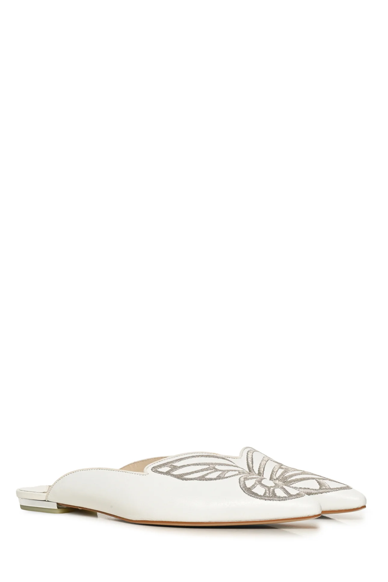 Sophia Webster Size 40 Butterfly Embroidered Bibi Flat Mules - Image 2