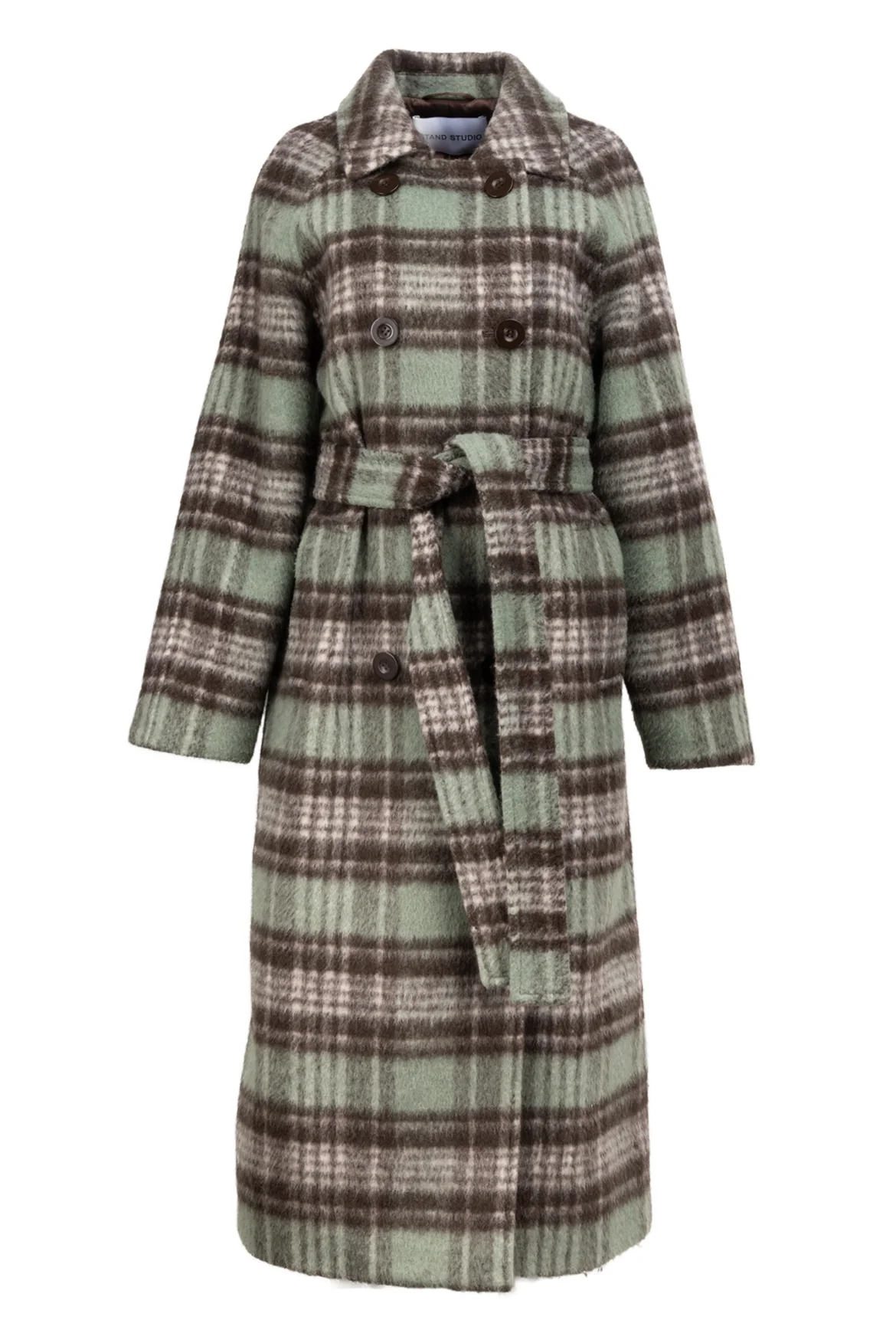 Stand Studio Size 34 Check Ensley Coat