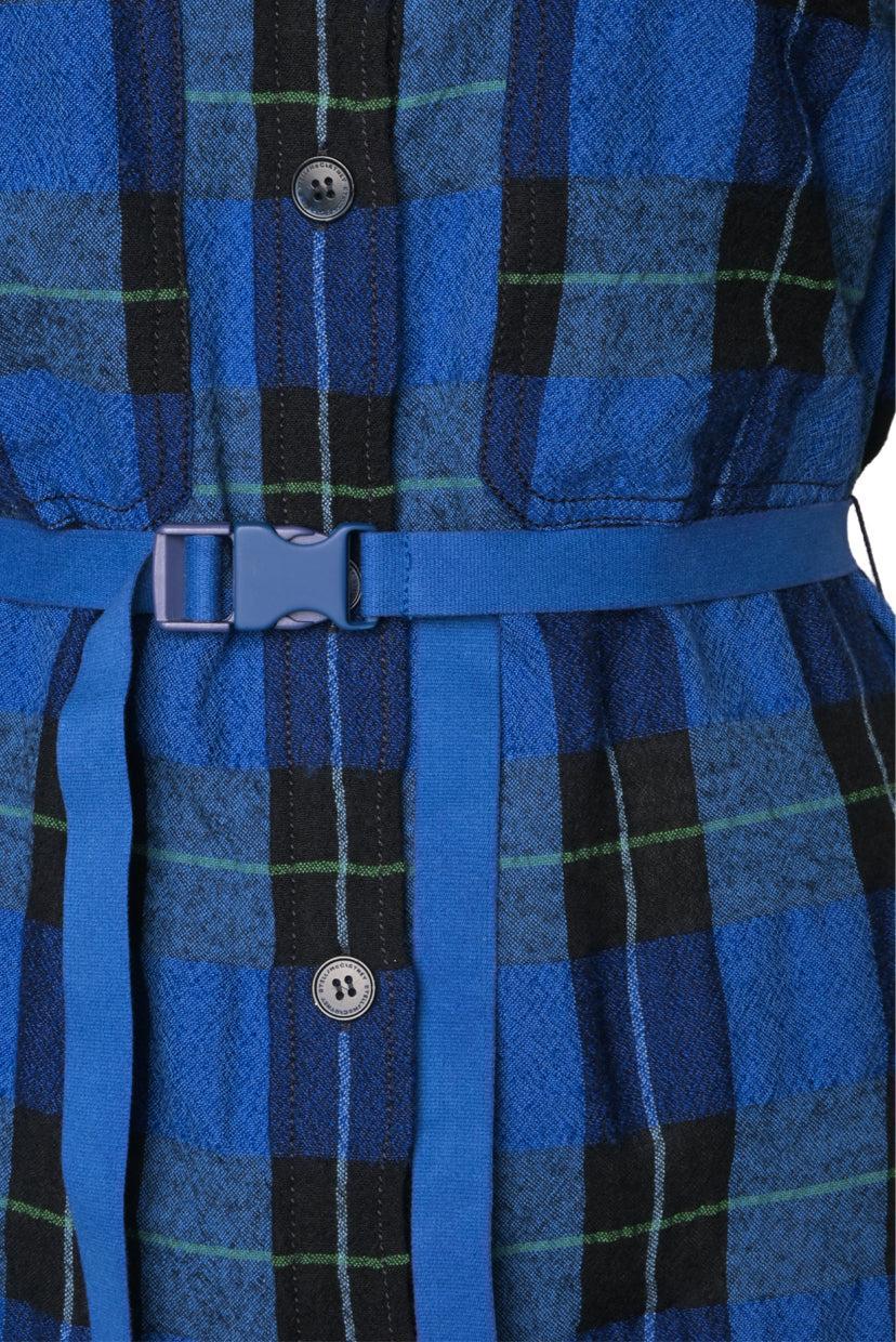 Stella Mccartney Size 34 Plaid Print Wool Blend Dress - Image 3