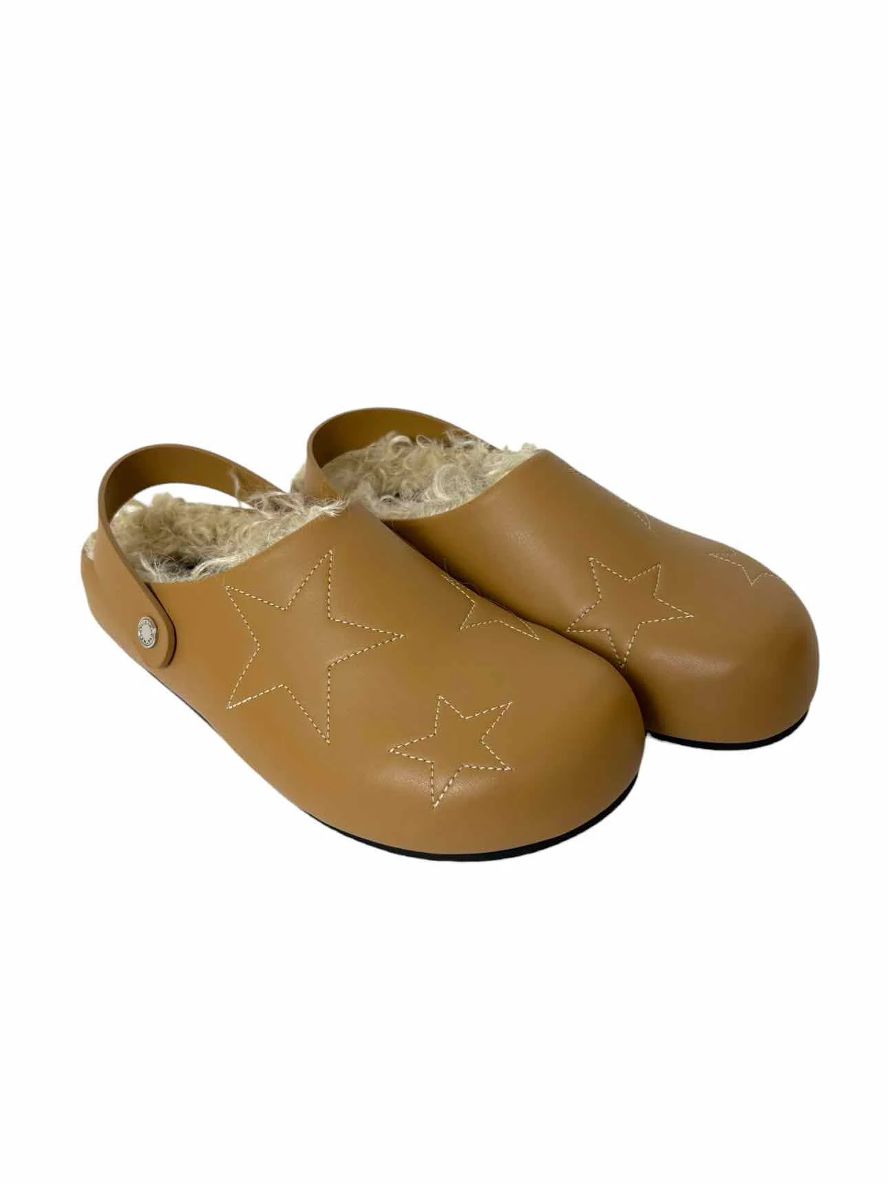 Stella Mccartney Size 39 Elyse Faux Shearling Mules & Clogs - Image 2