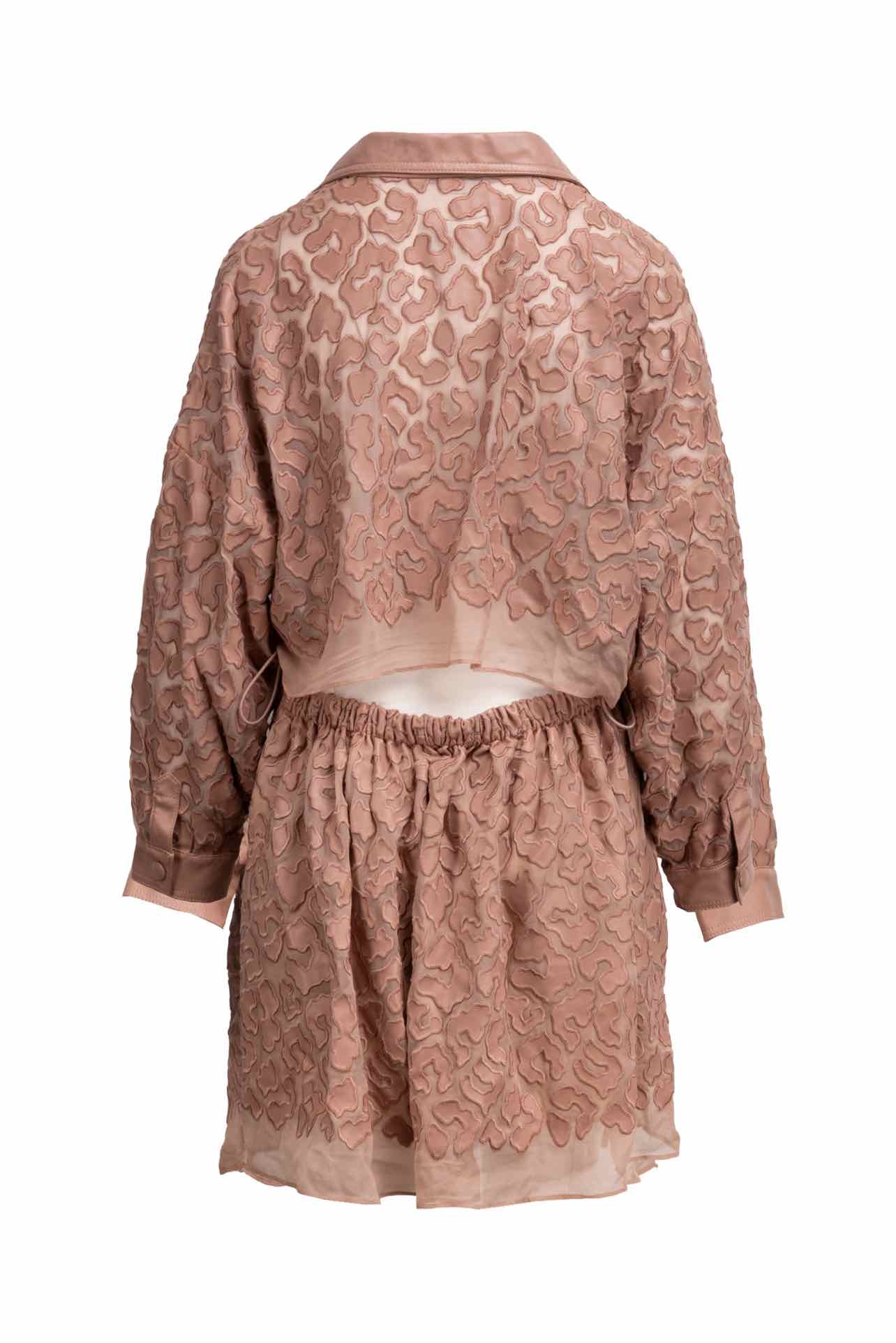 Stella Mccartney Size 42 2017 Skin Free Skin Leopard Print Cutout Dress - Image 2
