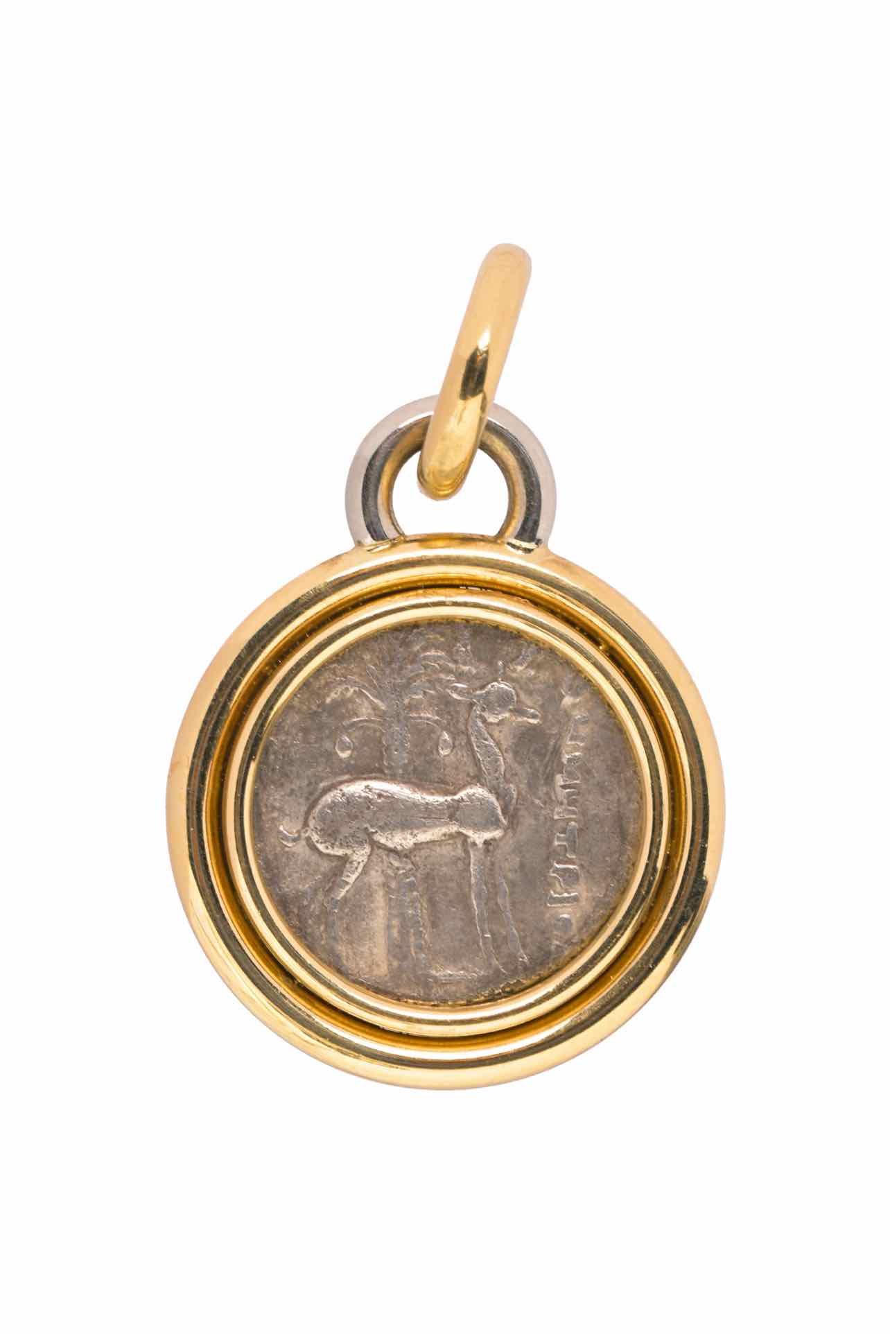 Stittgen 18K Yellow Gold & 19K White Gold Pendant - Image 2