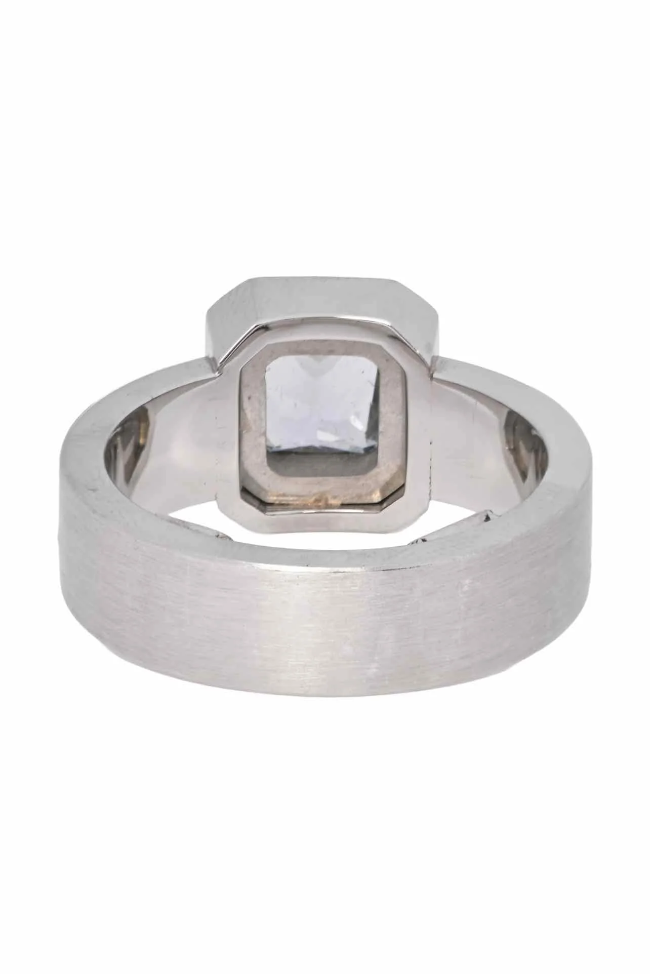Stittgen Size 5.5 19K White Gold Sapphire & Multi Diamond Ring - Image 2