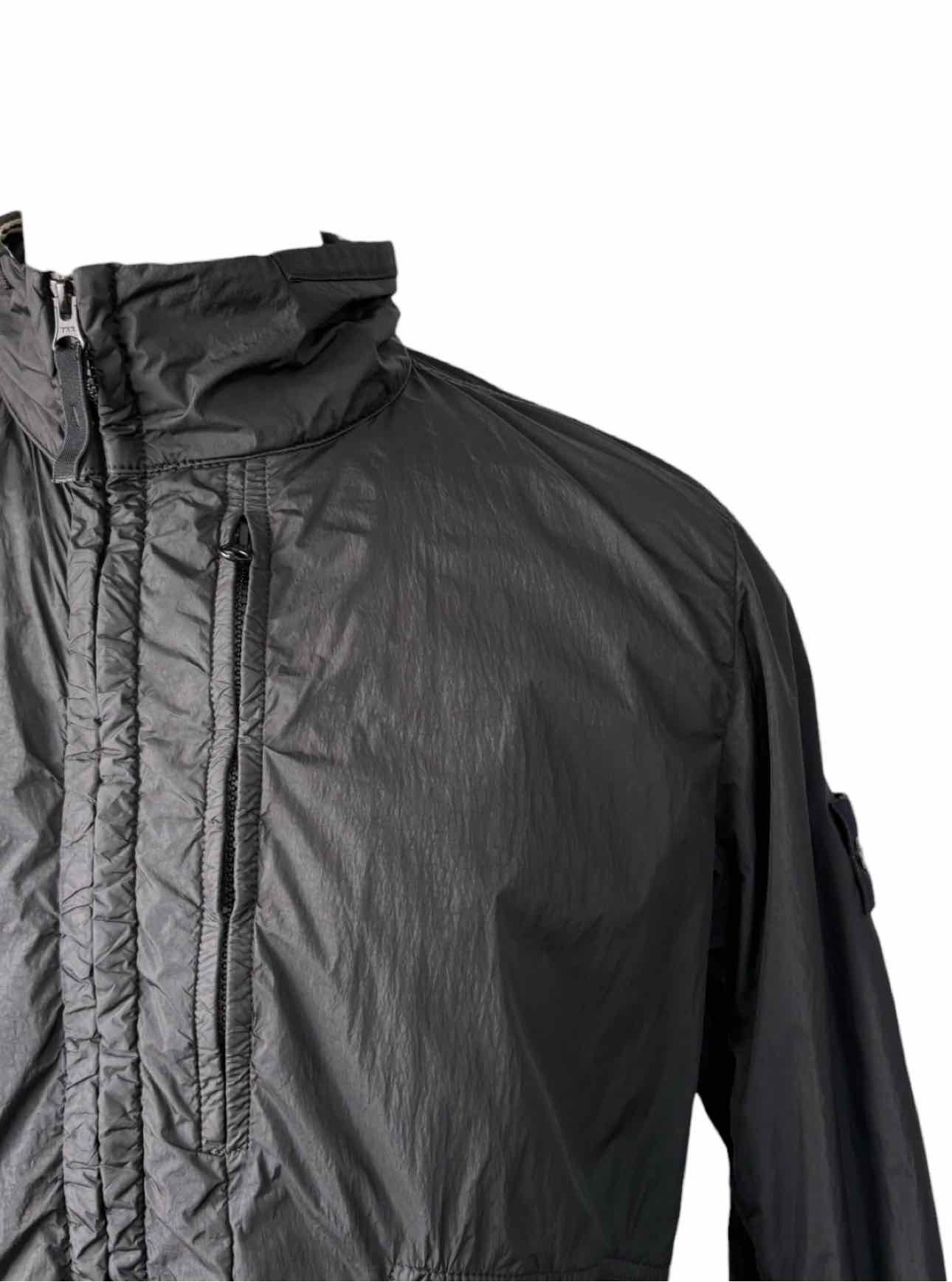 Stone Island Size L Men's Crinkle Poly Logo Patch Jacket - Image 3