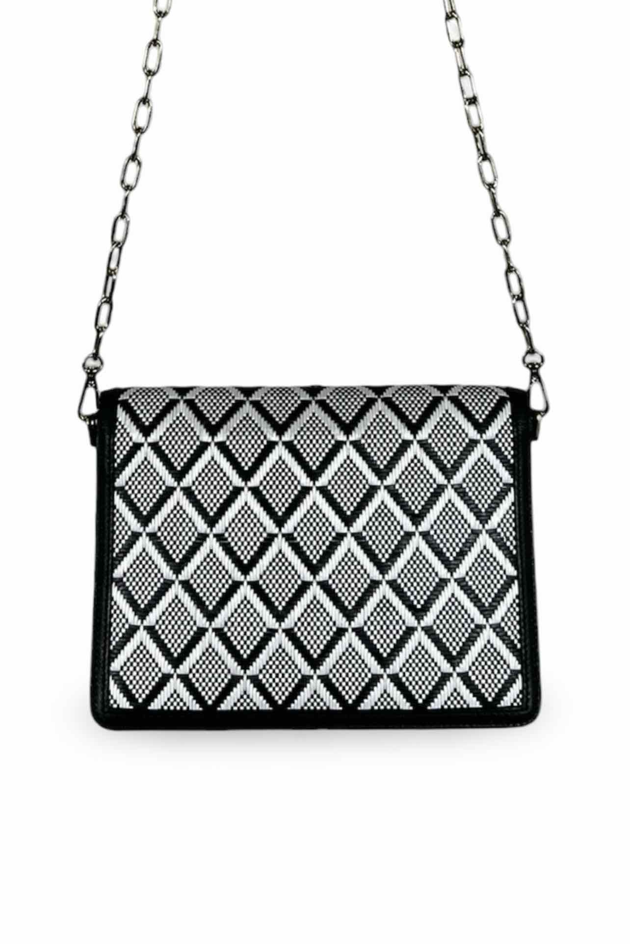 Strathberry Monochrome Weave Mini East/West Calfskin Leather Crossbody - Image 3