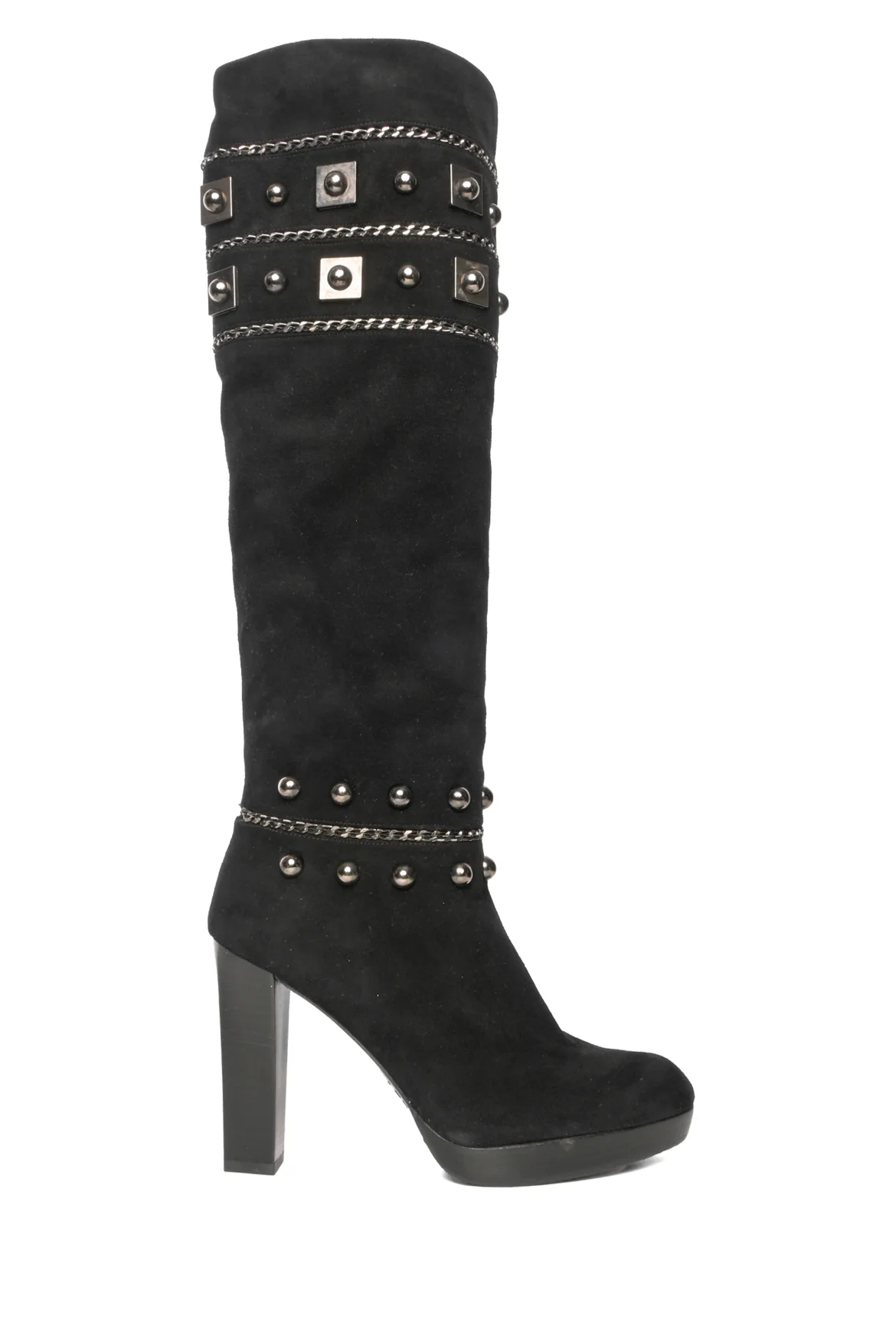 Stuart Weitzman Size 6 Stadium Studded Suede Boots