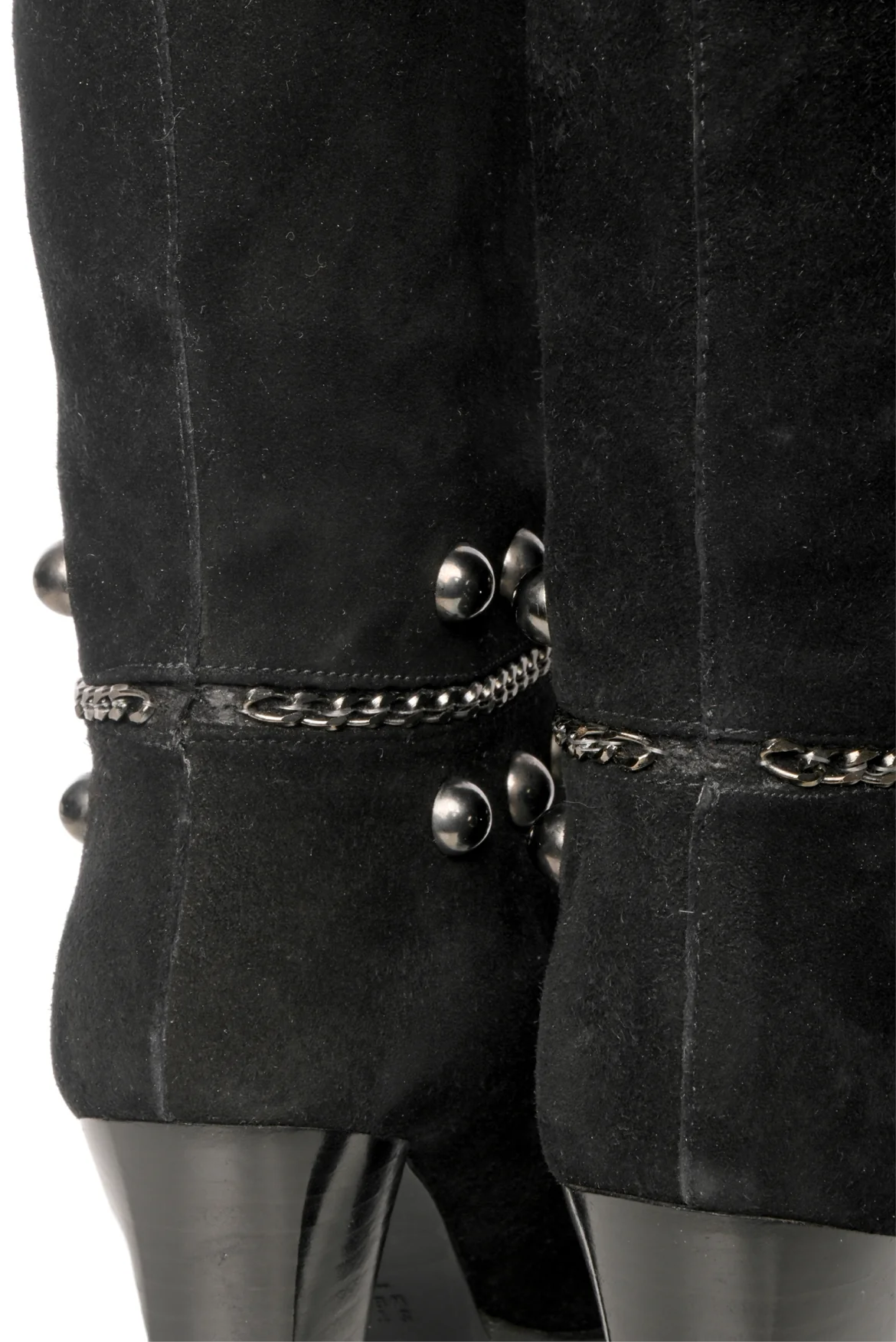Stuart Weitzman Size 6 Stadium Studded Suede Boots - Image 5