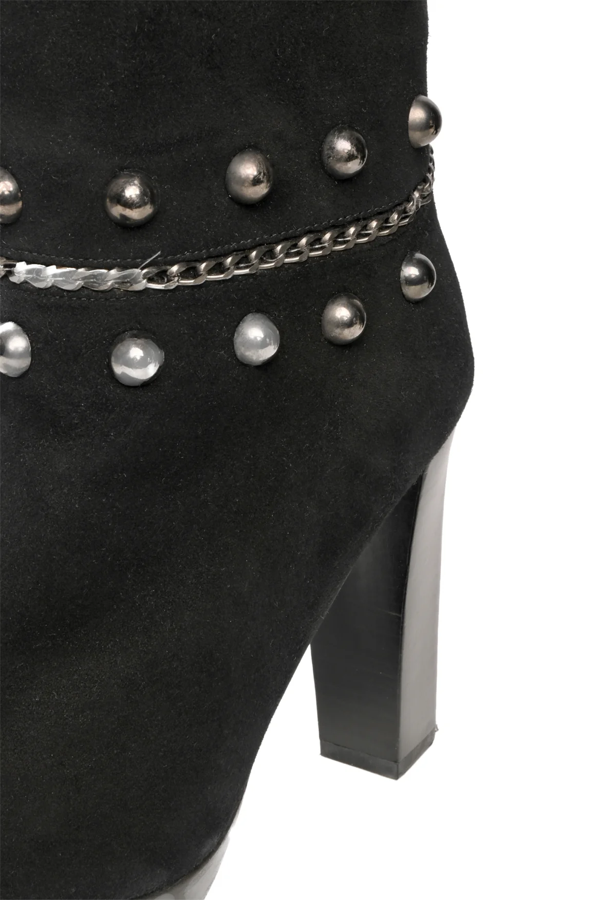 Stuart Weitzman Size 6 Stadium Studded Suede Boots - Image 7