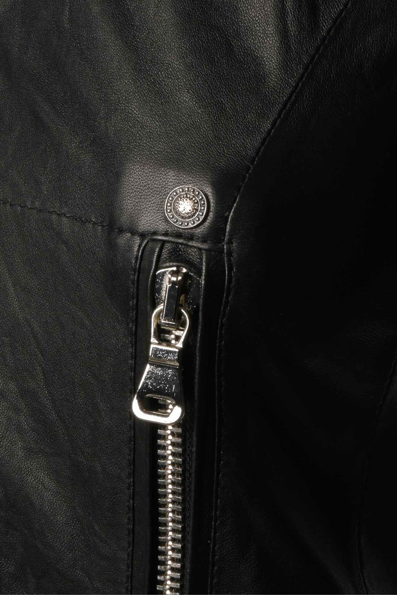 Sylvie Schimmel Size 34 Lamb Leather Studded Jacket - Image 3