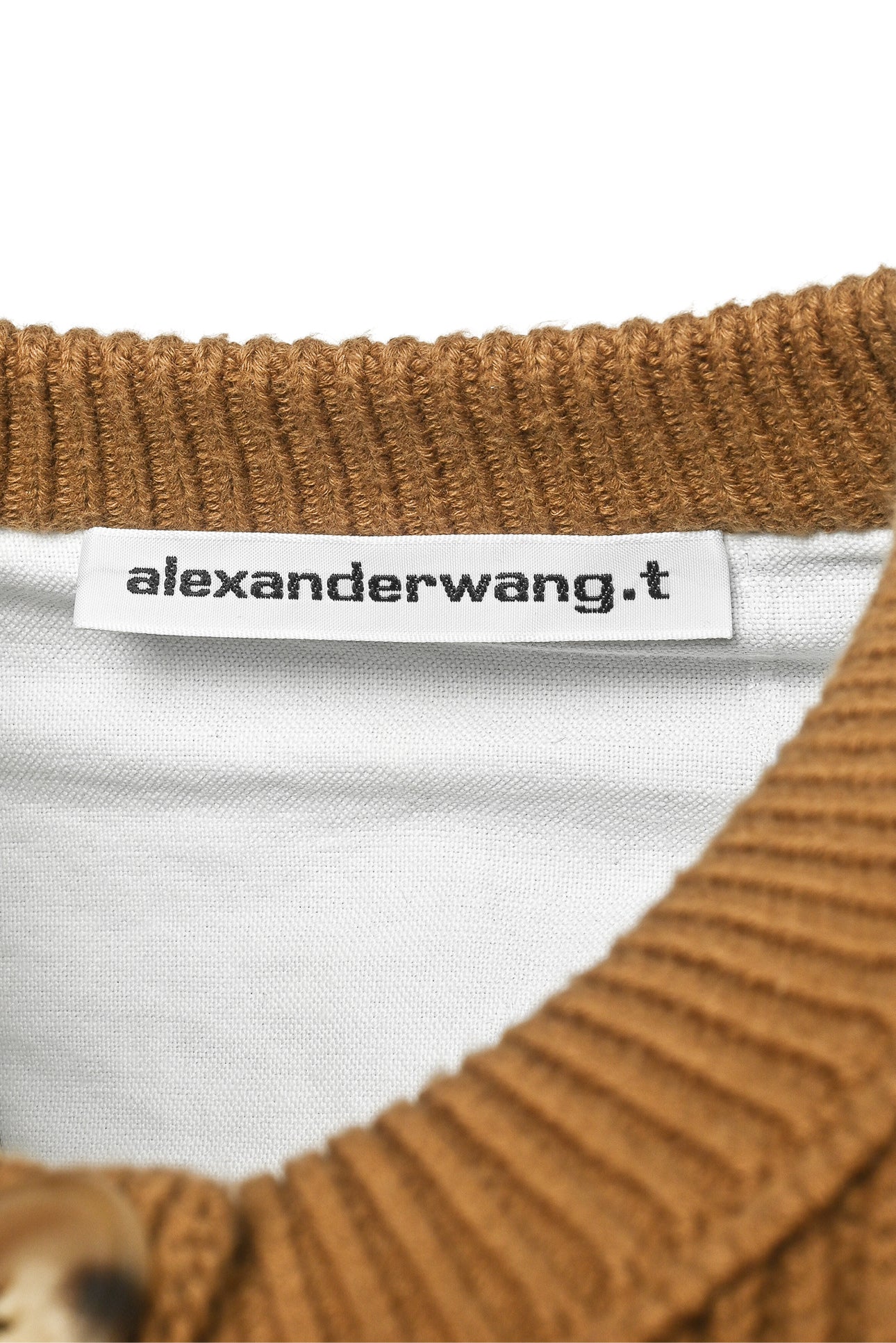 T Alexander Wang Size S Bi-layer Oxford Shirting Cardigan - Image 3