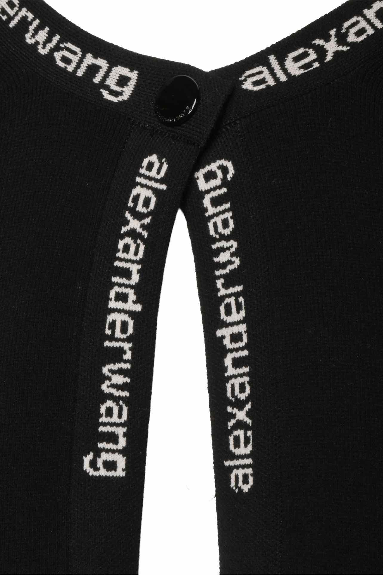 T Alexander Wang Size S Logo Cropped Cardigan - Image 3
