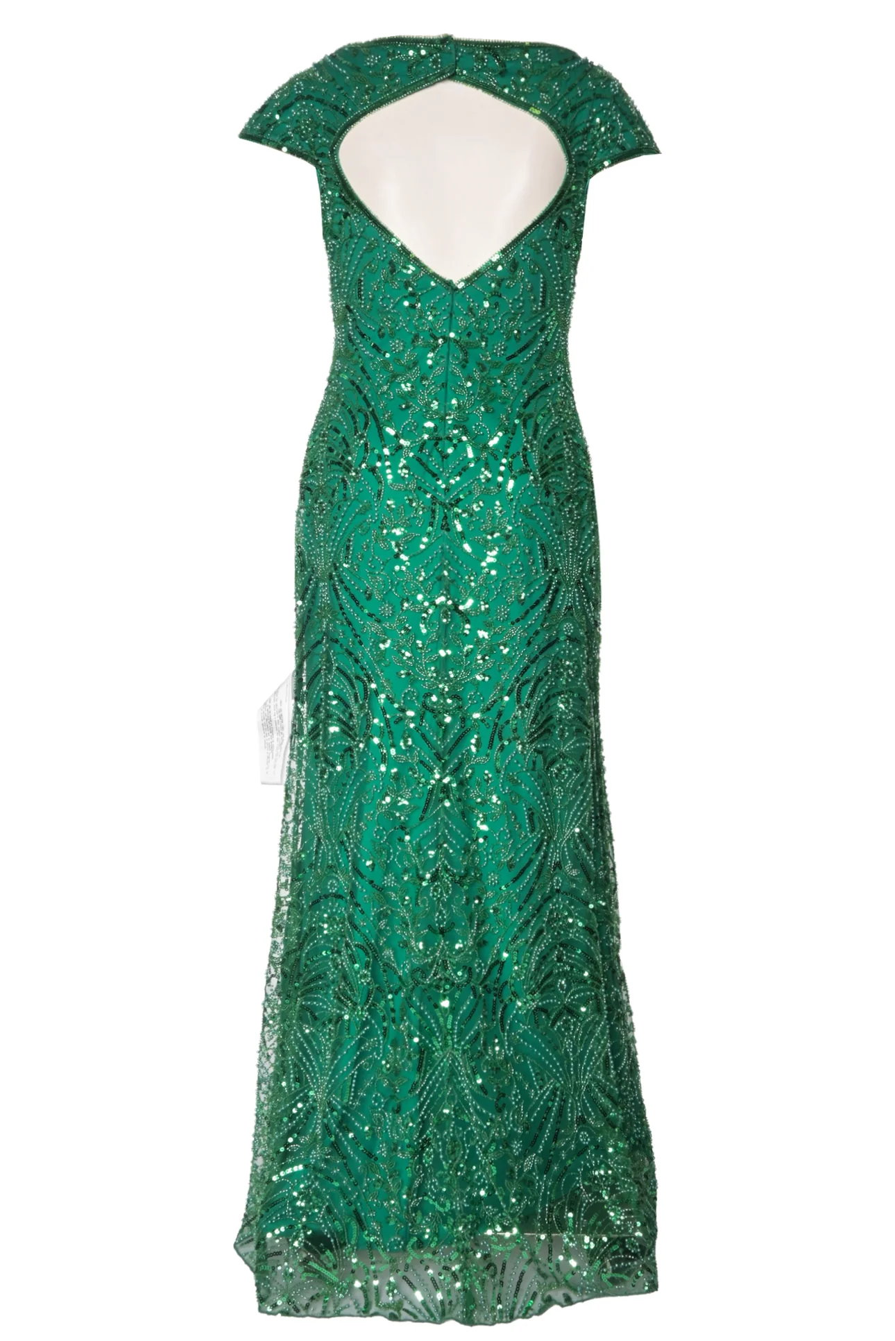 Tadashi Shoji Size 2 Cap Sleeve Beaded Gown - Image 2