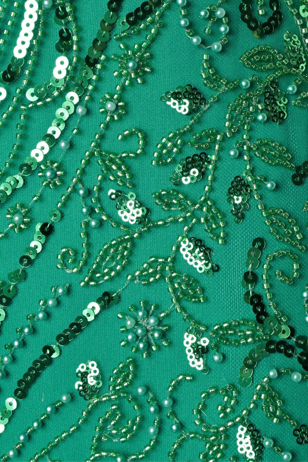 Tadashi Shoji Size 2 Cap Sleeve Beaded Gown - Image 3