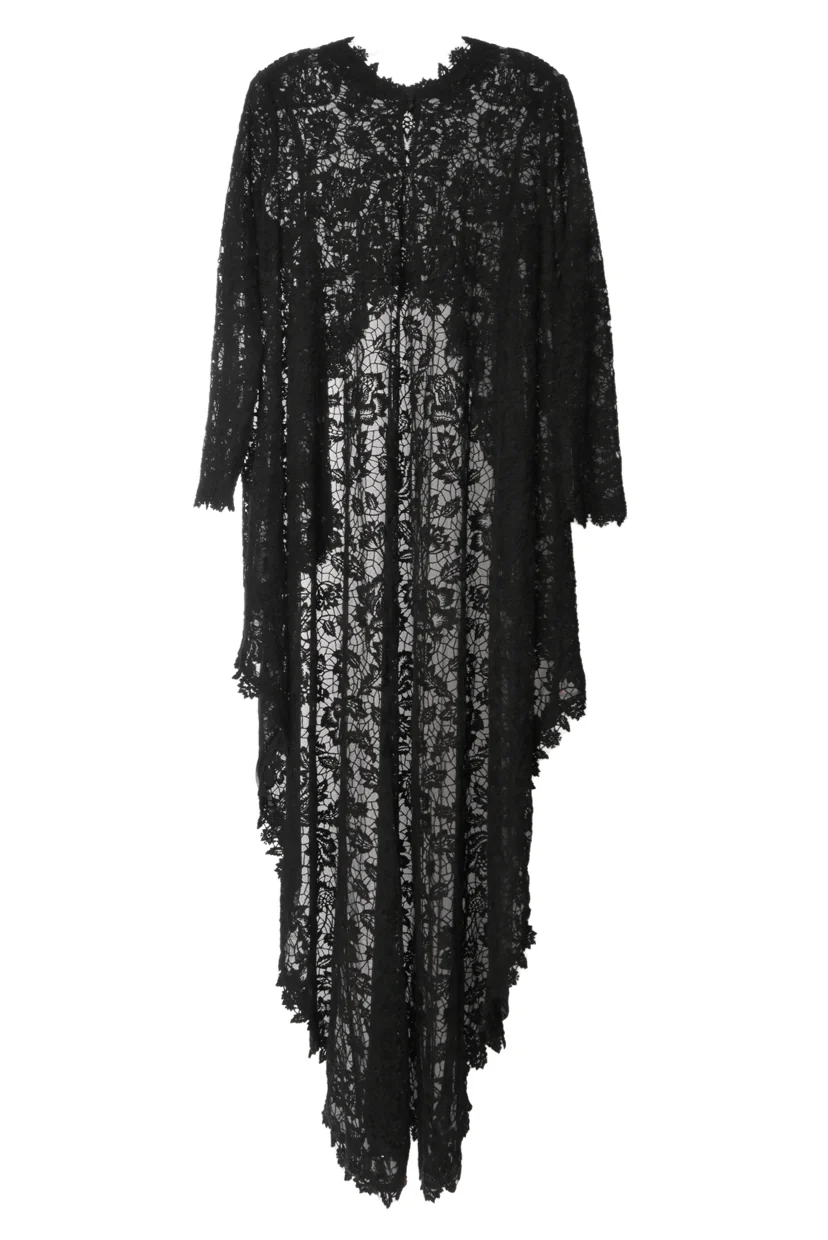Tadashi Shoji Size XL Cardea High-Low Lace Cape - Image 2