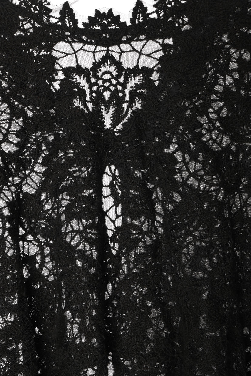 Tadashi Shoji Size XL Cardea High-Low Lace Cape - Image 3