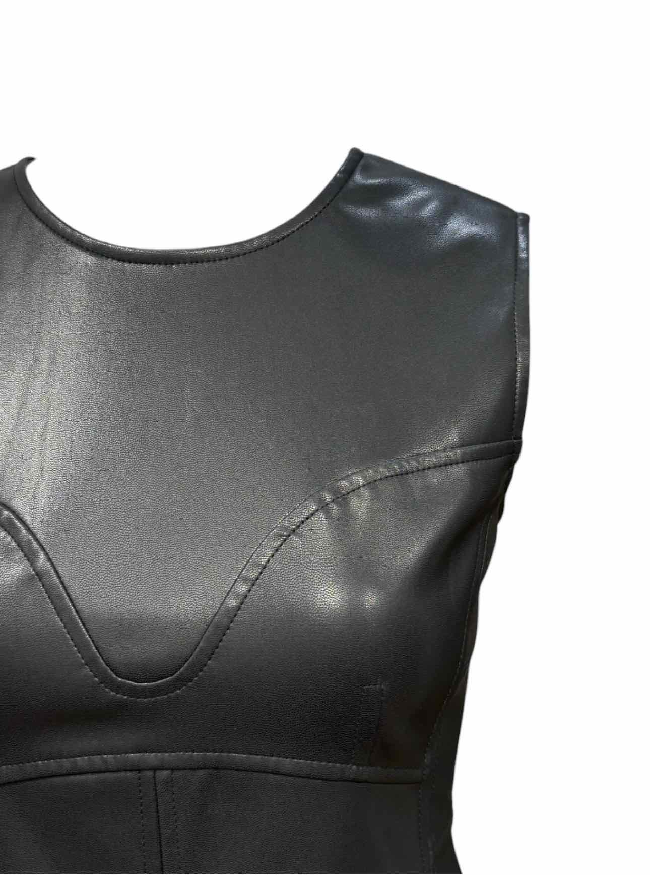 Tanya Taylor Size 00 Vegan Leather Dress - Image 3