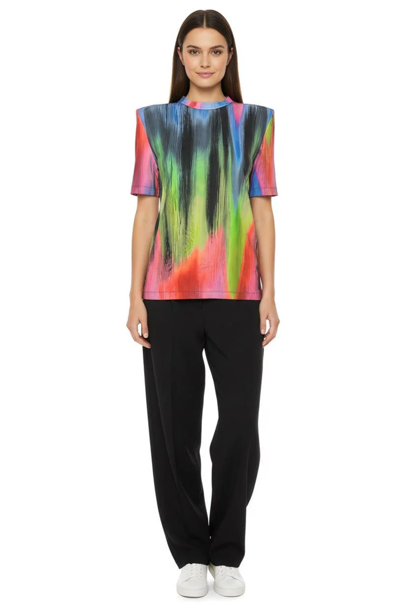 The Attico Size 36 "Bella" Multicolor T-Shirt - Image 2