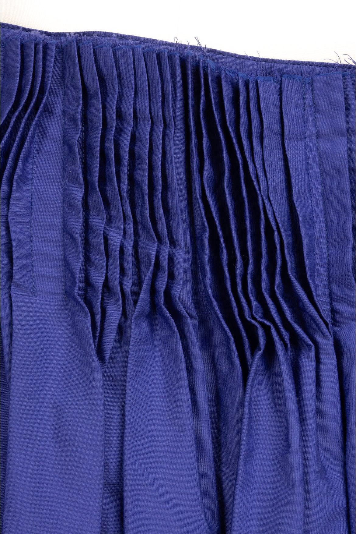 The Row Size 2 Ruth Pleated High Waist Cotton Midi Skirt - Image 3