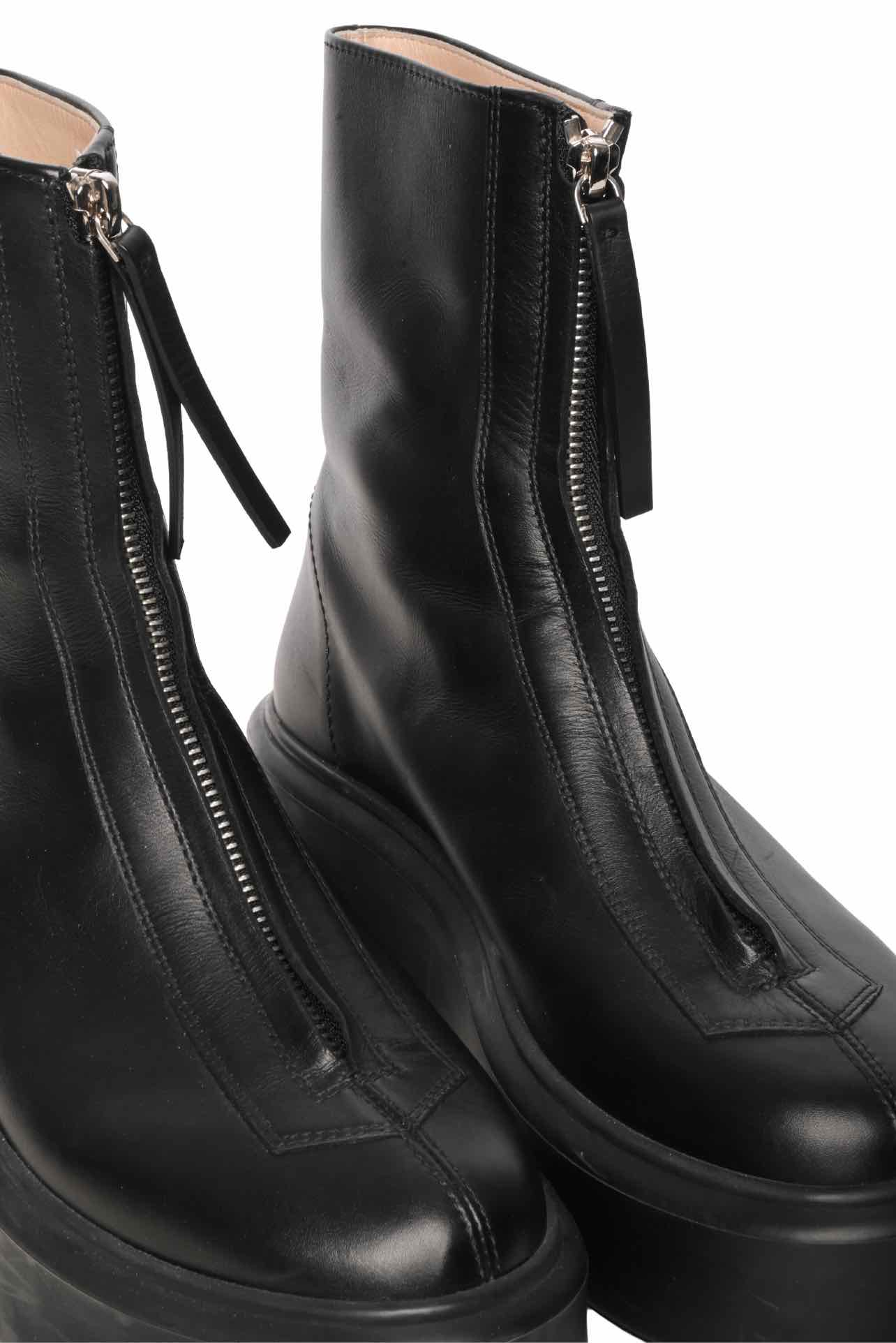 The Row Size 35 Leather Zipped Ankle Boots - Image 4