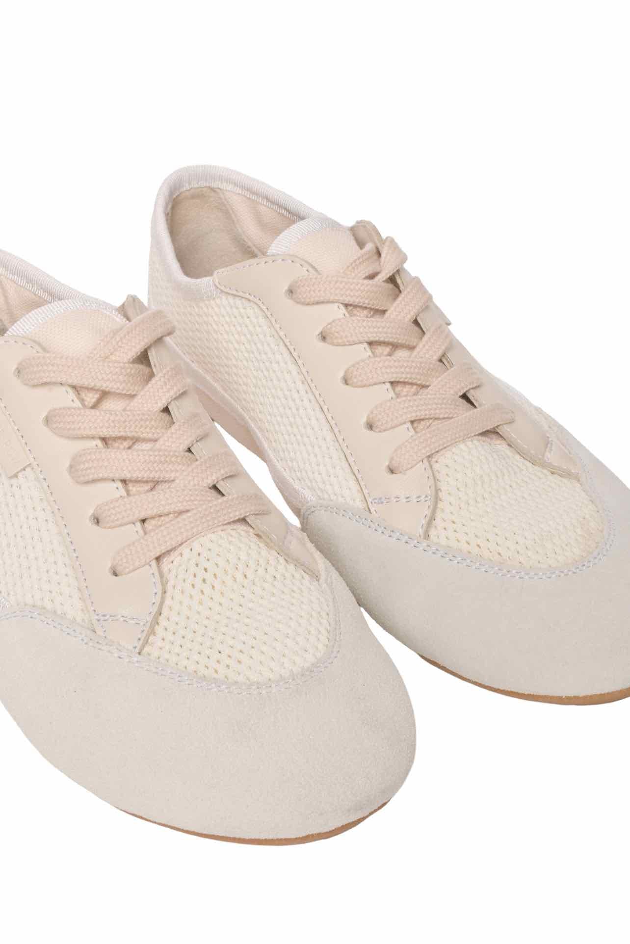 The Row Size 37.5 Bonnie Suede & Mesh Sneaker - Image 4
