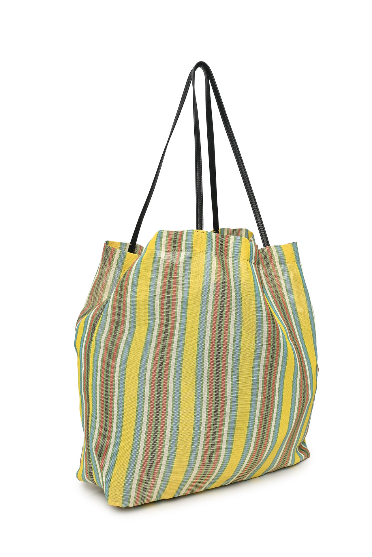 The Row Warm Multicolour Striped Mesh Barn Tote - Image 2