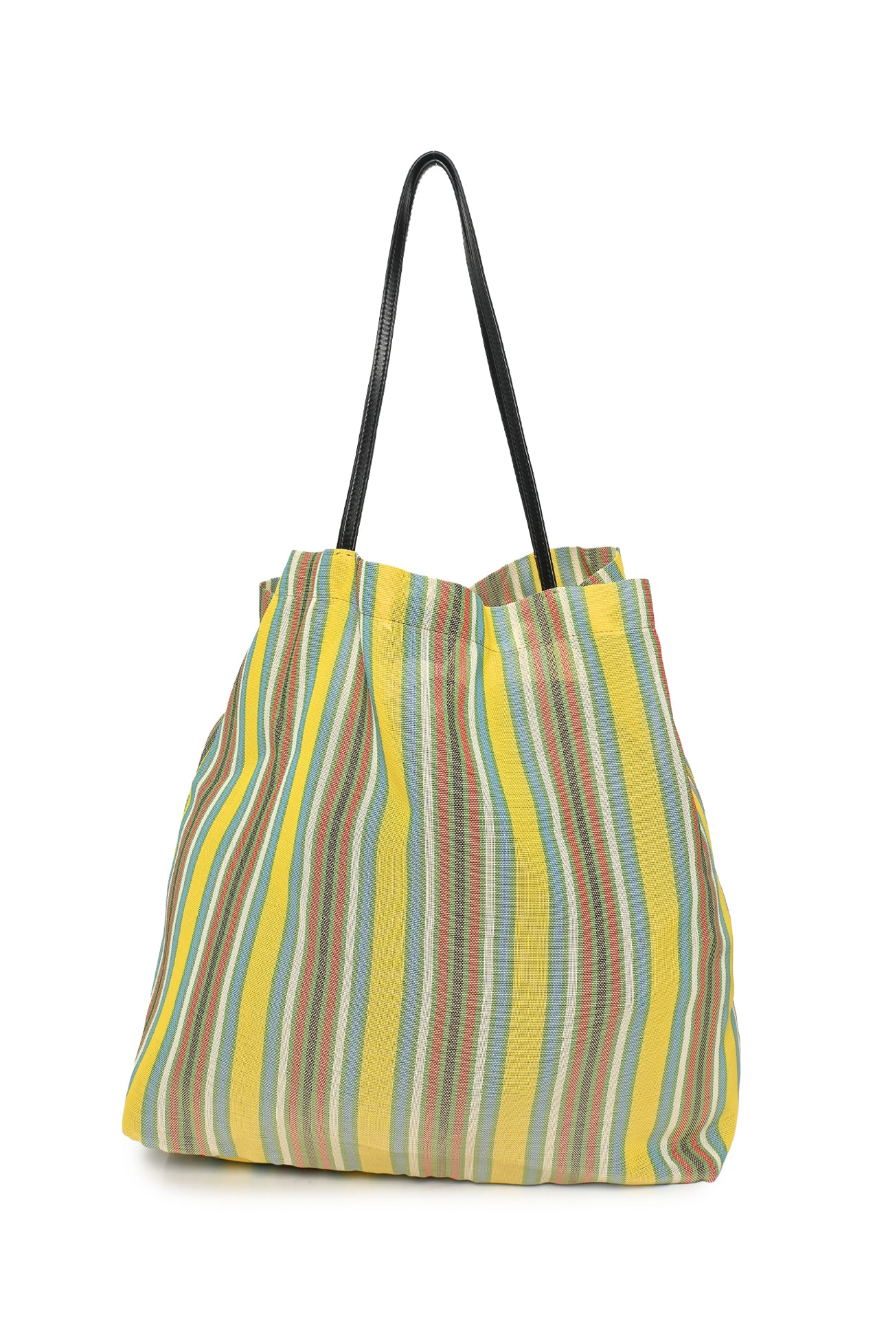 The Row Warm Multicolour Striped Mesh Barn Tote - Image 3