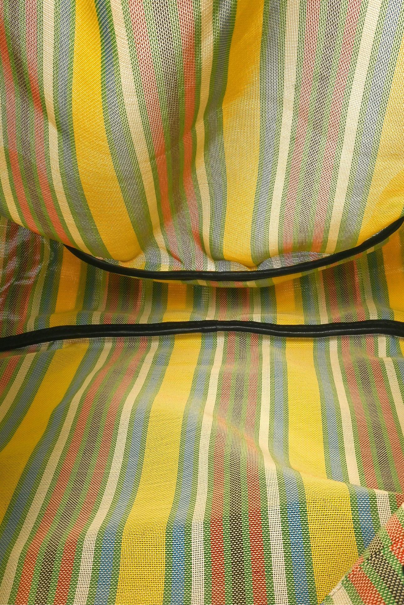 The Row Warm Multicolour Striped Mesh Barn Tote - Image 6