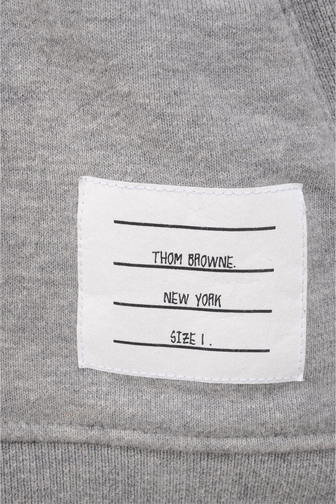 Thom Browne Size 1 4-Bar Stripe Zip-Up Cotton Men's Hoodie - Image 3