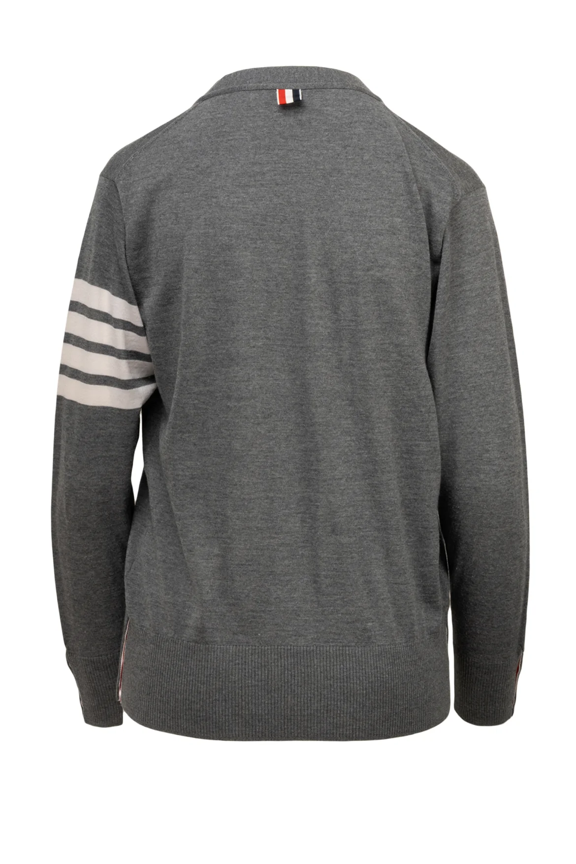 Thom Browne Size 2 Men's 4 Bar Merino Wool Cardigan - Image 2