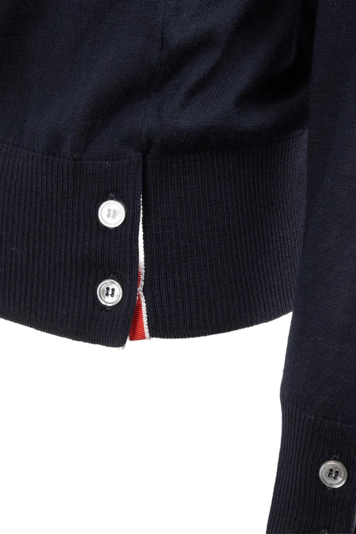 Thom Browne Size 2 Men's 4 Bar Wool Sweater - Image 3