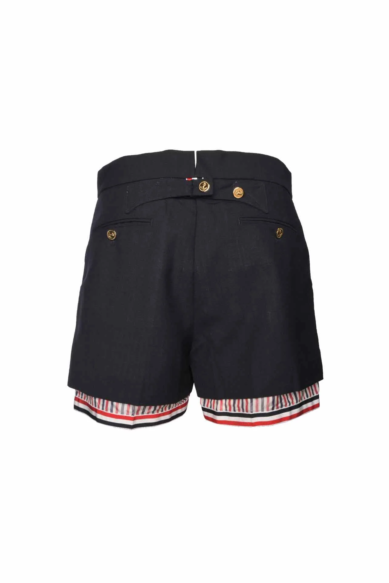 Thom Browne Size 38 Drop Lining Wool Shorts - Image 2