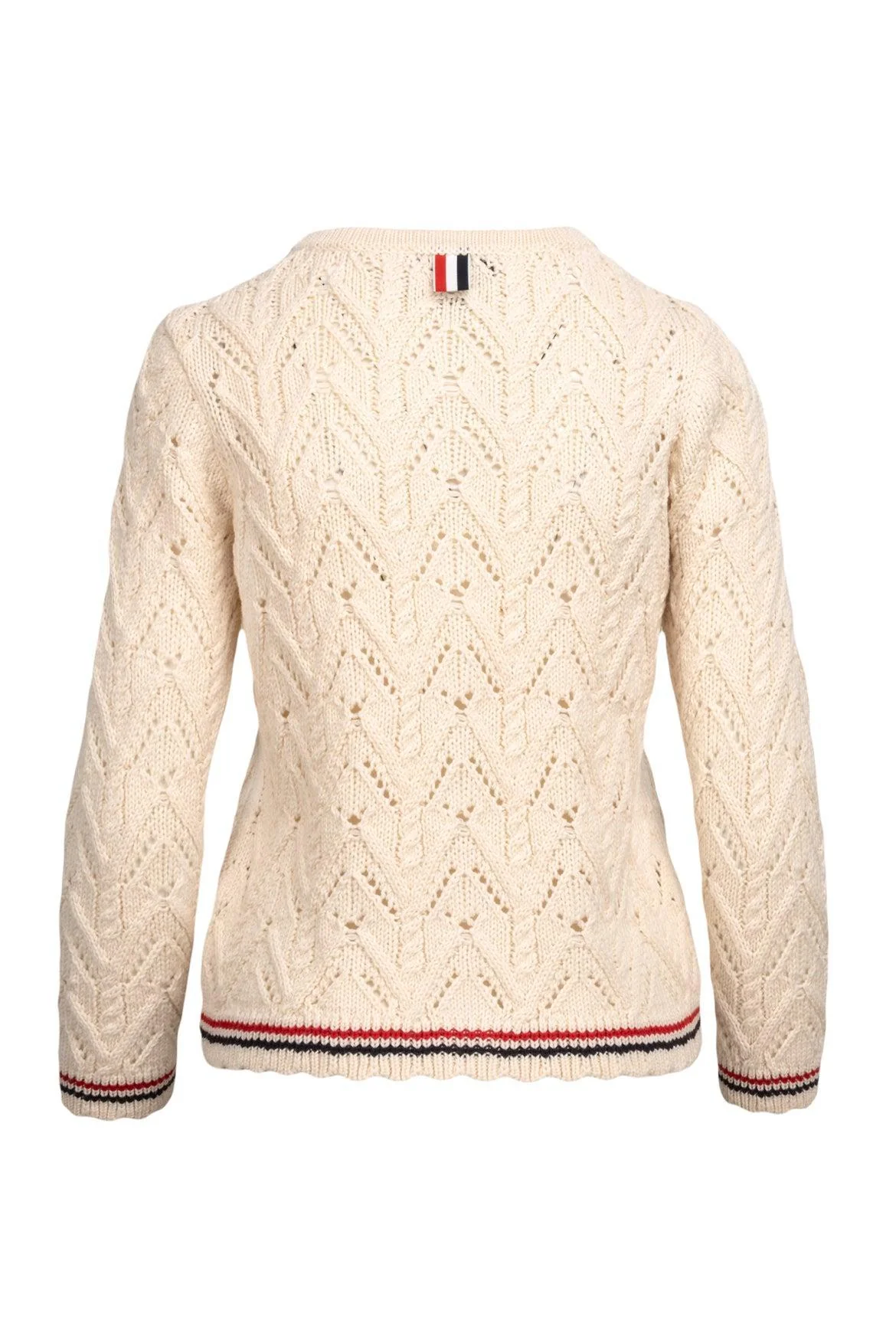 Thom Browne Size 38 Knit Merino Wool Cardigan - Image 2