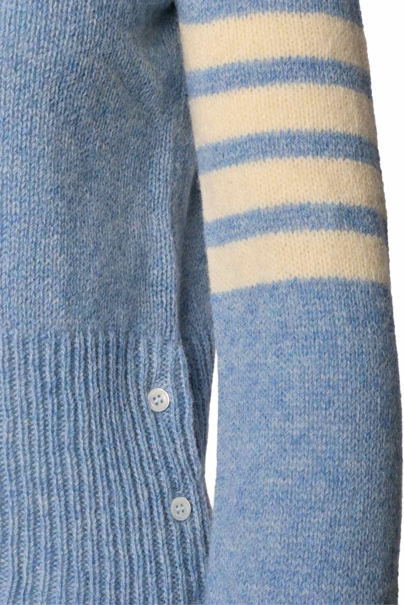 Thom Browne Size 40 Wool Jersey Stitch Classic 4-Bar Pullover Sweater - Image 3