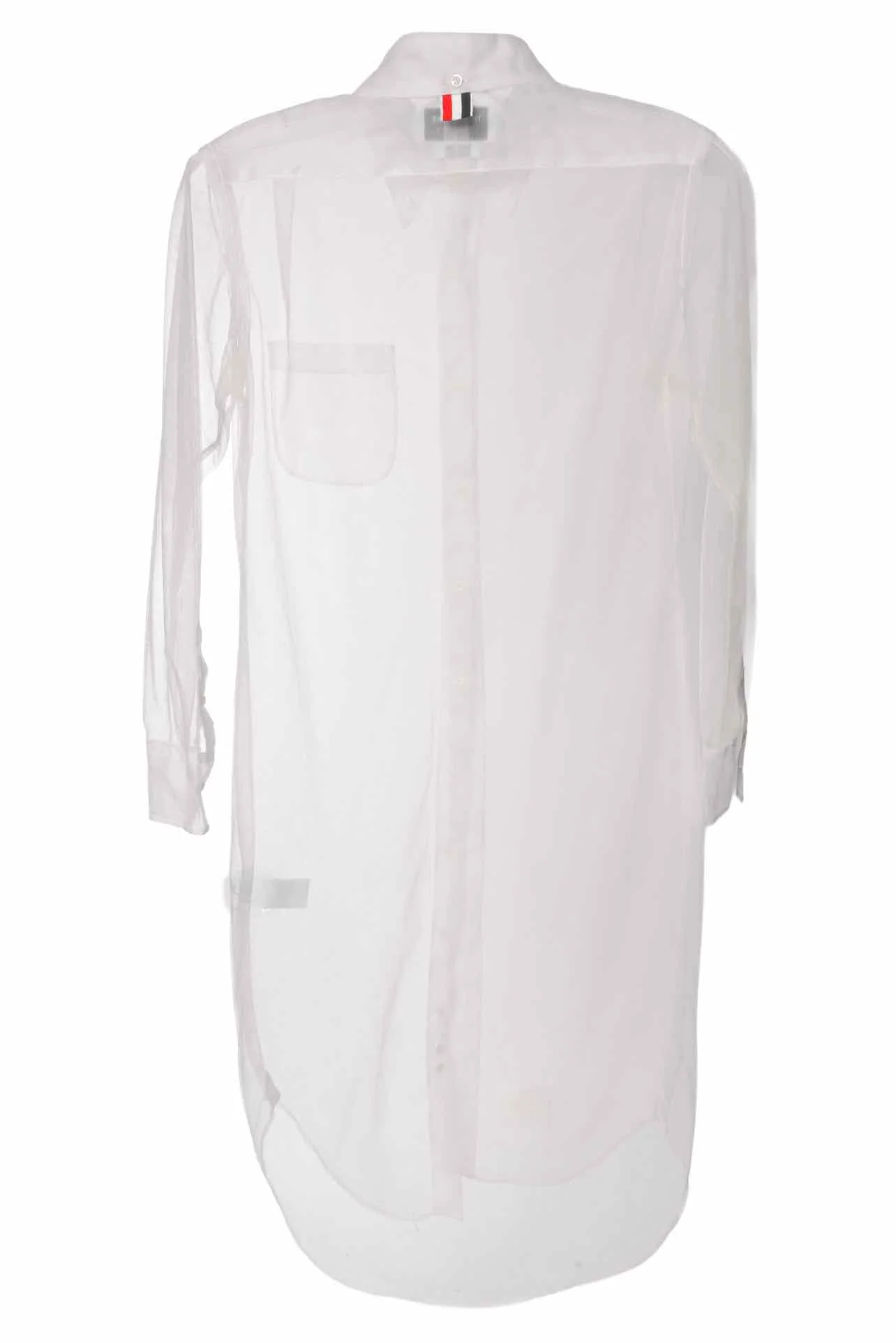 Thom Browne Size 42 Sheer Mesh Mid-Length Shirt Dress - Image 2