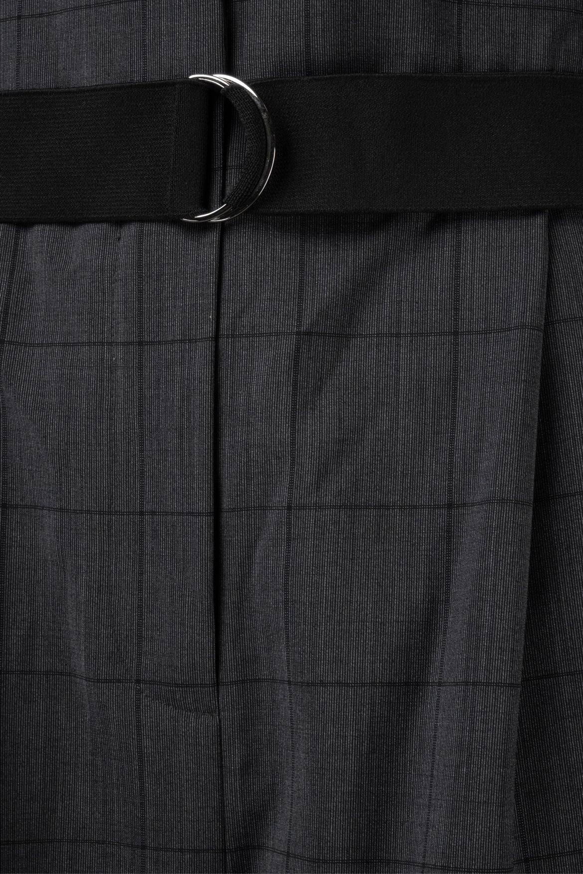 Tibi Size 2 Belted Wide Leg Windowpane Printed Pants - Image 3