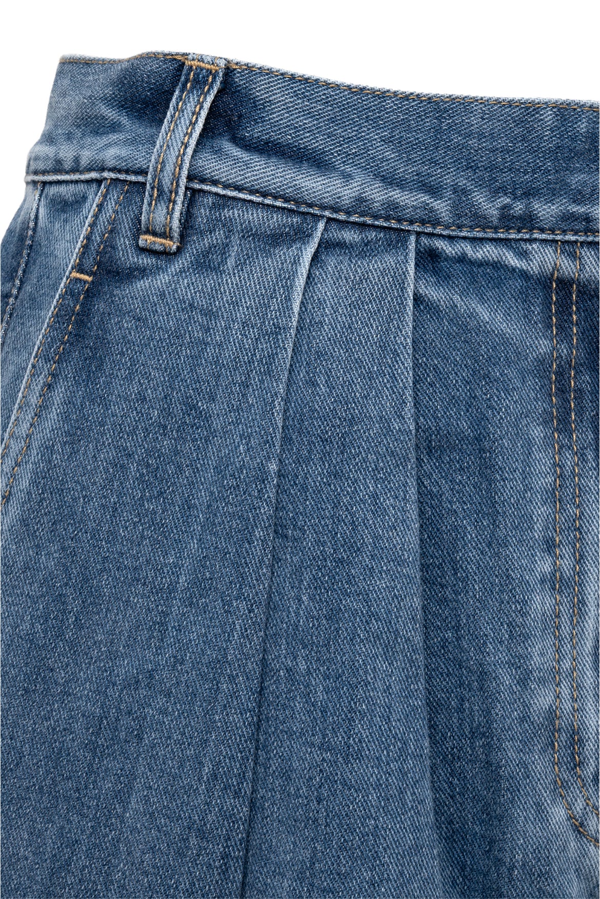Tibi Size 29 Pleated Wide Leg Jeans - Image 3