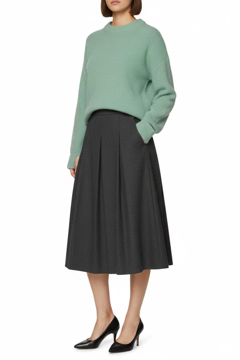 Tibi Size S Cutout Alpaca-Blend Sweater - Image 2