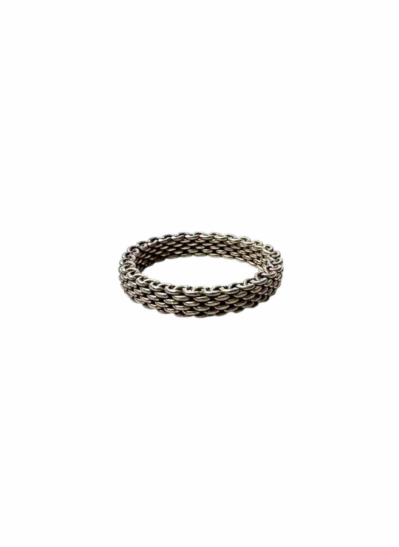 Tiffany & Co 925 Silver Somerset Mesh  Ring - Image 2