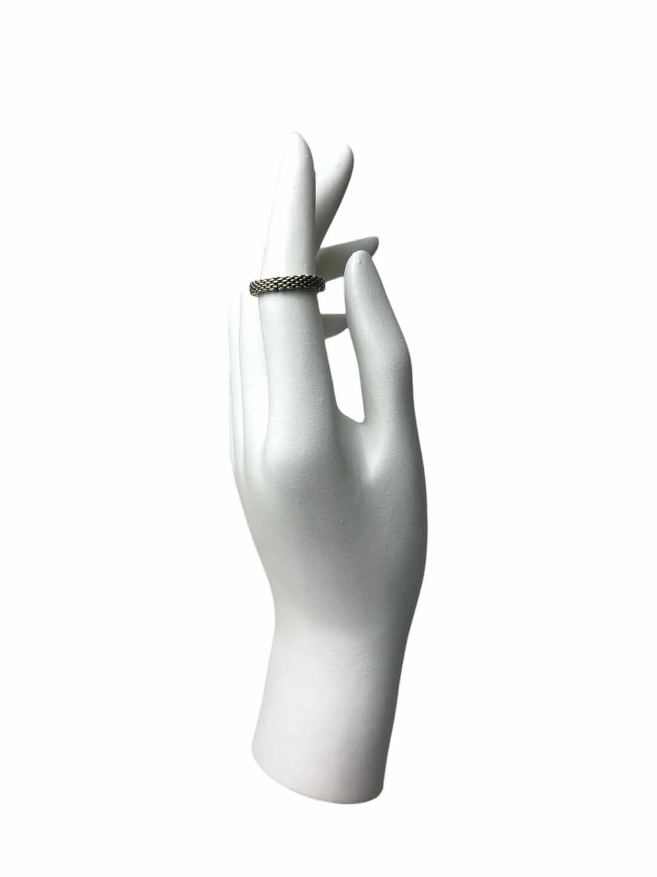 Tiffany & Co 925 Silver Somerset Mesh  Ring - Image 3