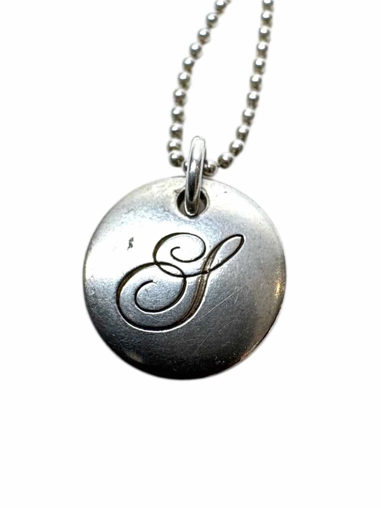 Tiffany & Co Notes Alphabet Disc Charm Pendant Necklace - Image 3