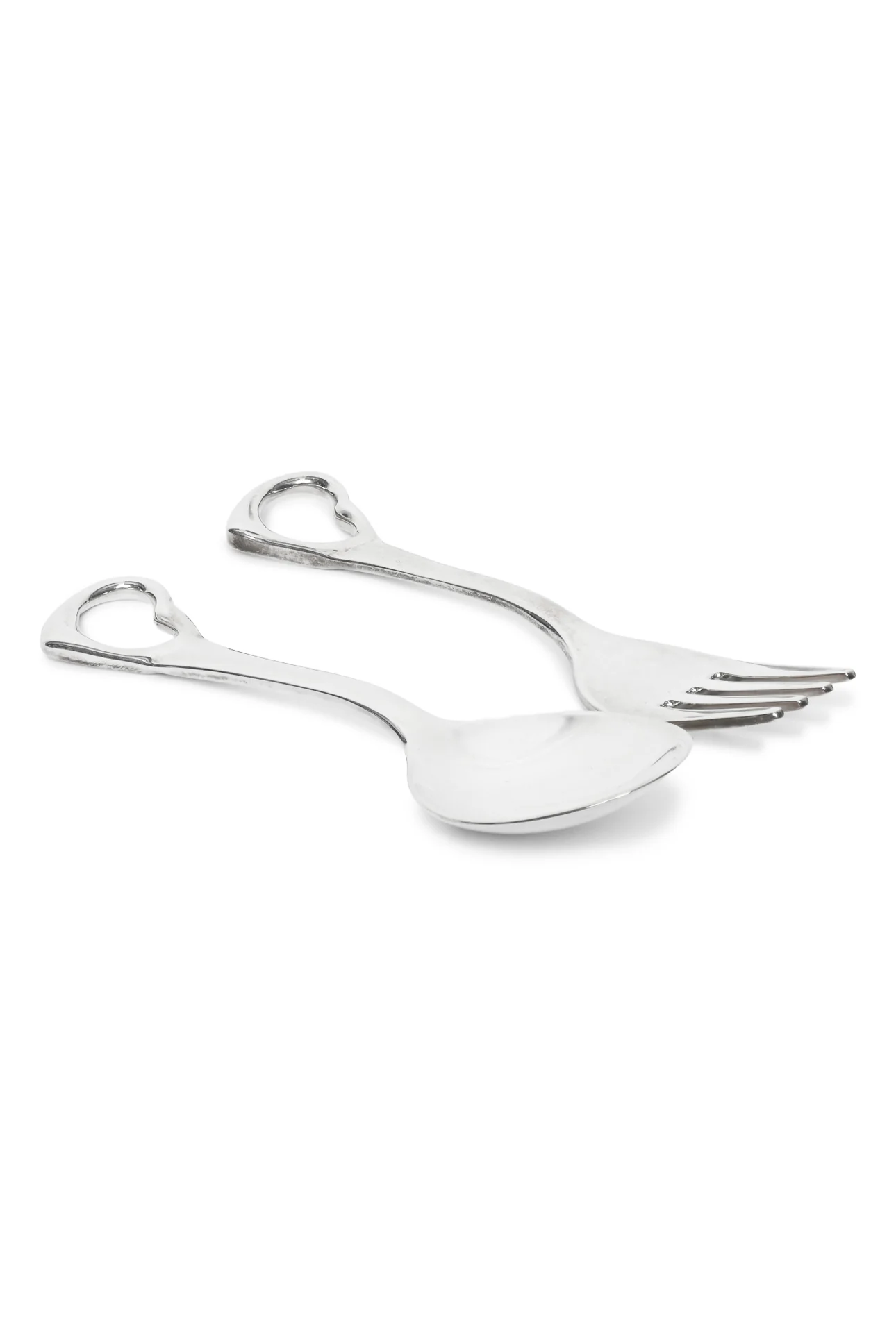 Tiffany & Co Open Heart Fork and Spoon Baby Set - Image 2