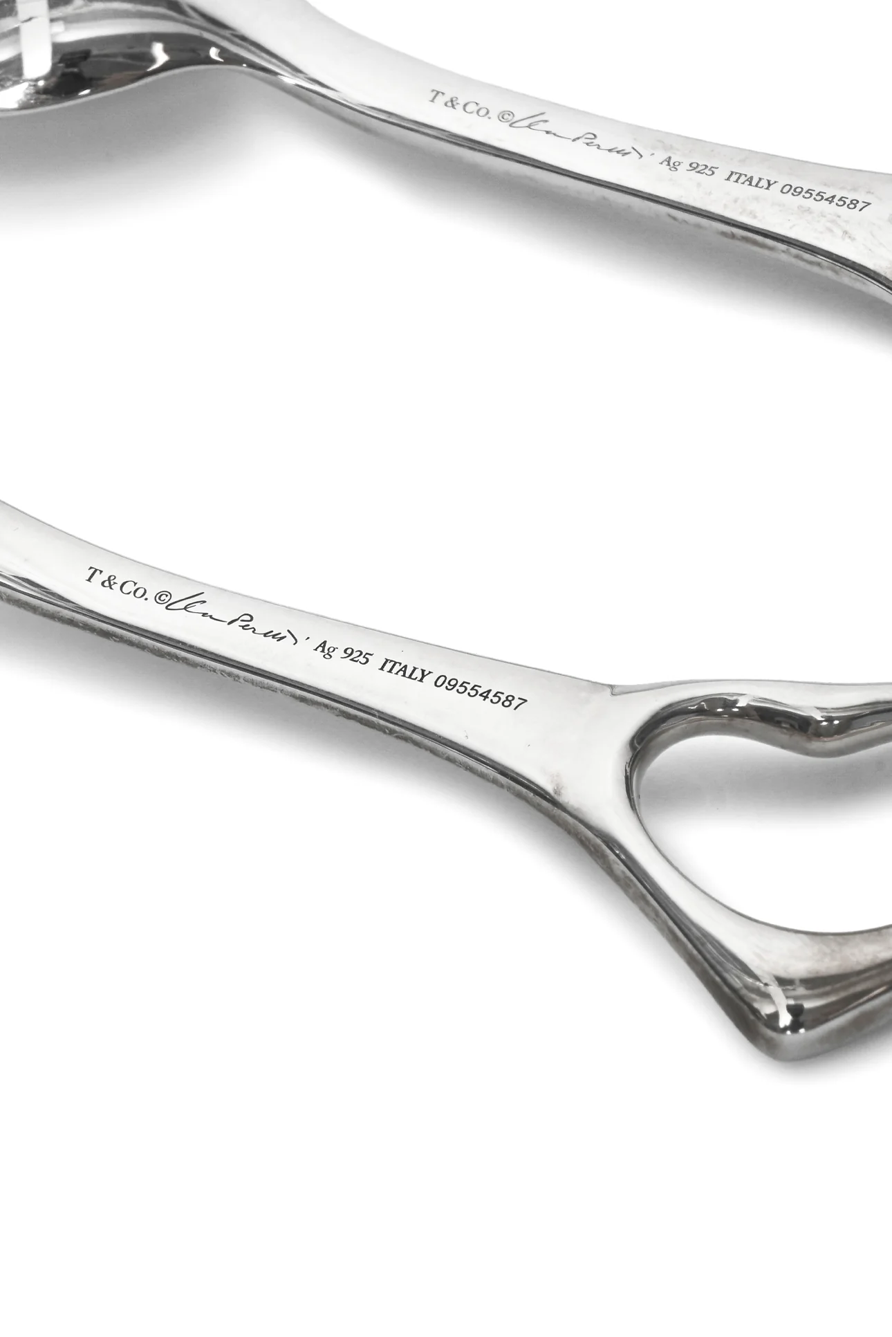 Tiffany & Co Open Heart Fork and Spoon Baby Set - Image 4