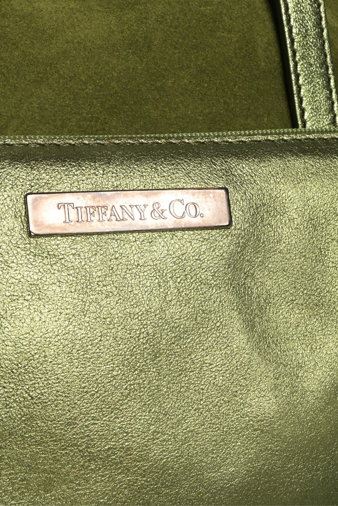 Tiffany & Co Reversible Metallic Suede Tote - Image 8
