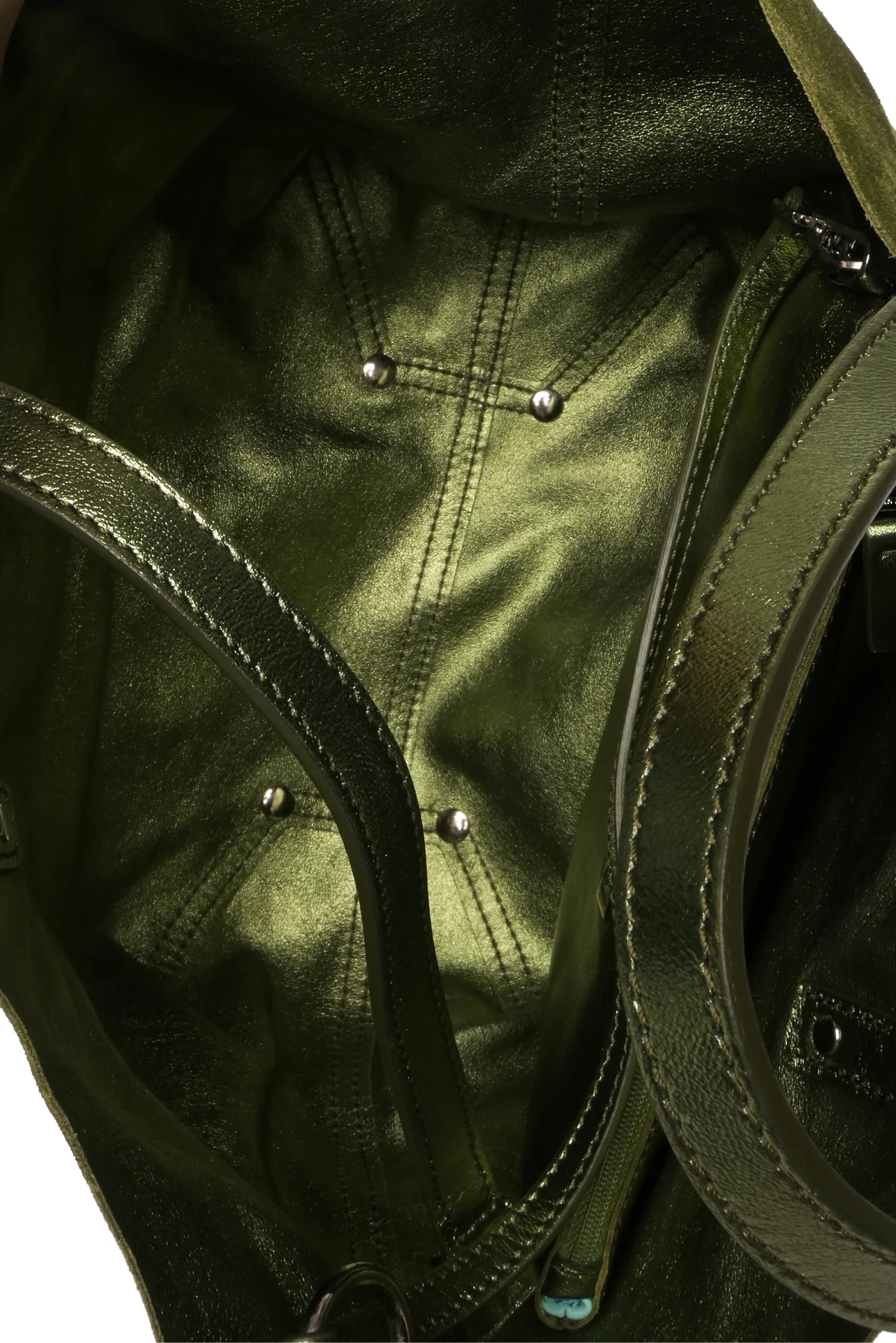 Tiffany & Co Reversible Metallic Suede Tote - Image 9