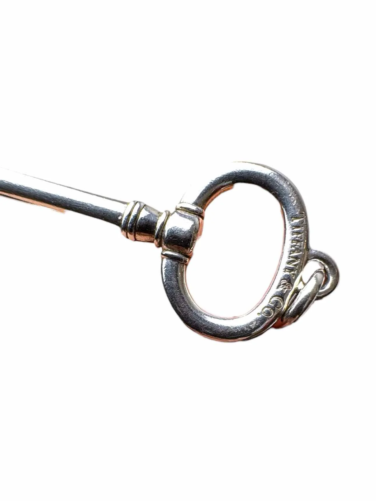 Tiffany & Co Silver Key Pendant Necklace - Image 3