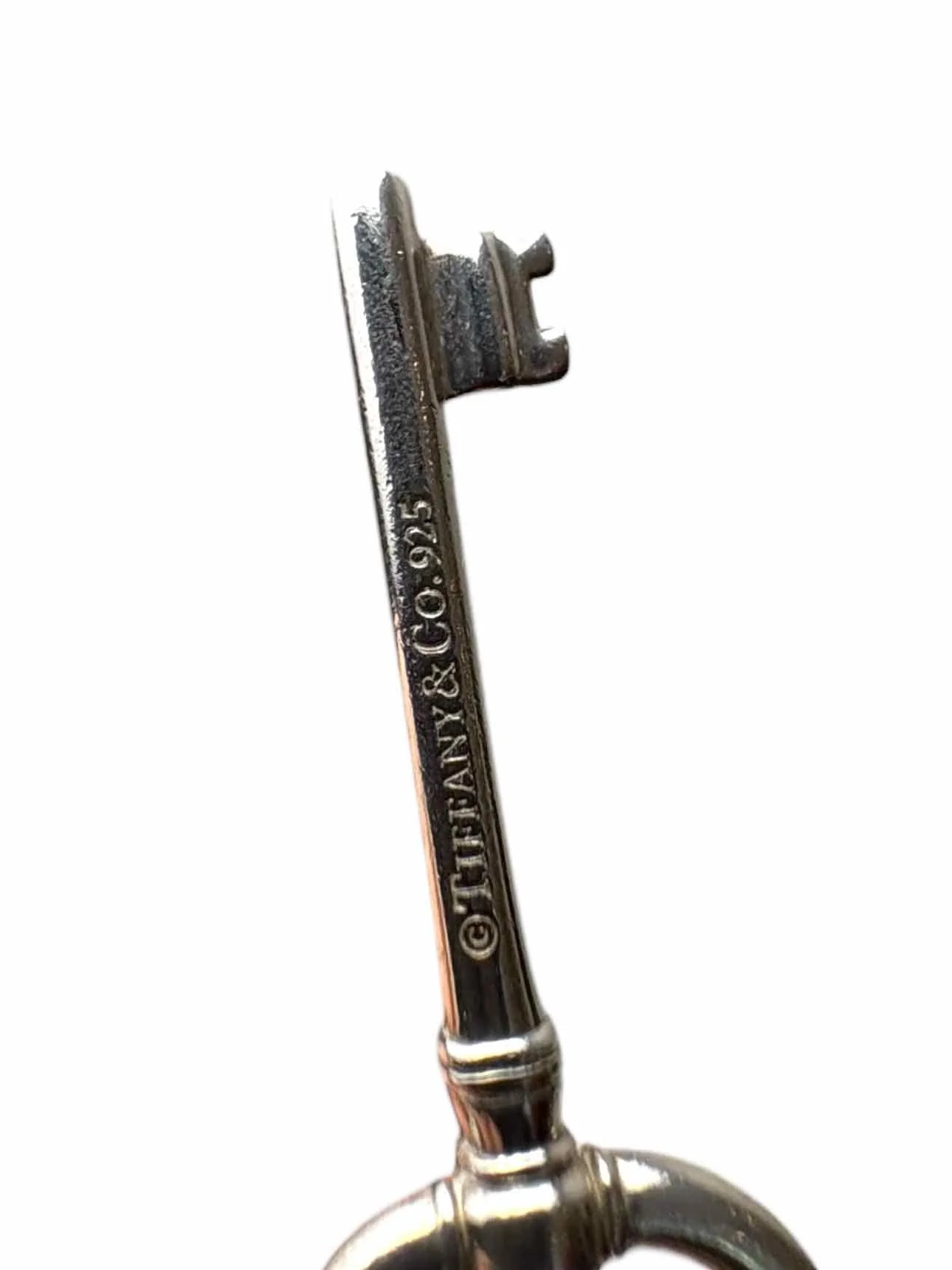 Tiffany & Co Silver Key Pendant Necklace - Image 4