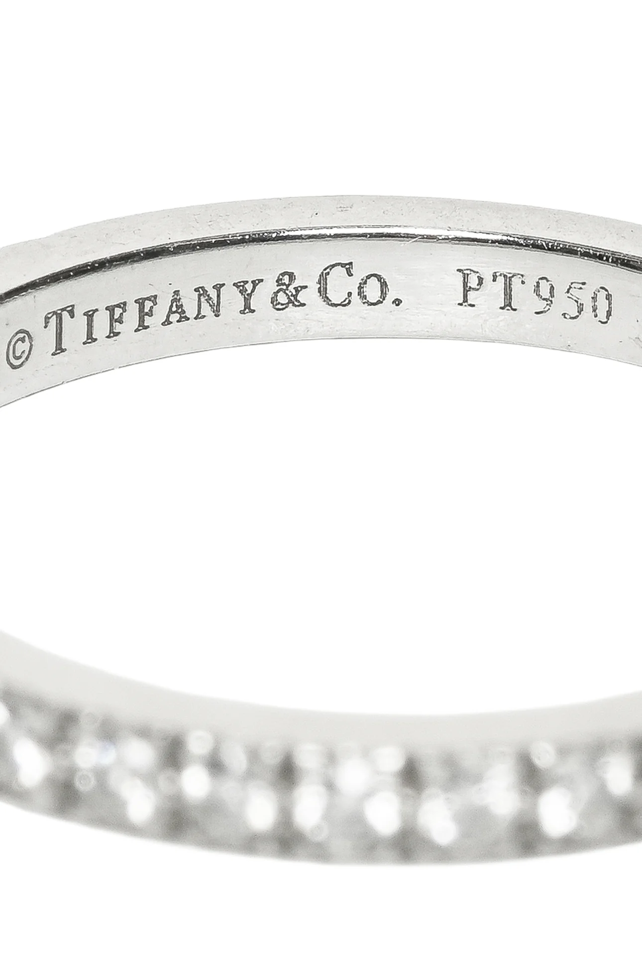 Tiffany & Co Size 5 Soleste Half Eternity Ring - Image 3