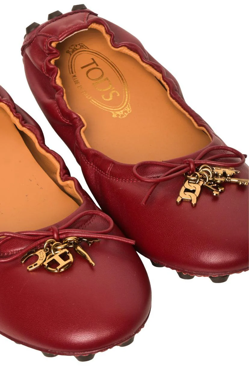 Tod's Size 37 Charm Ballerina Flats - Image 5
