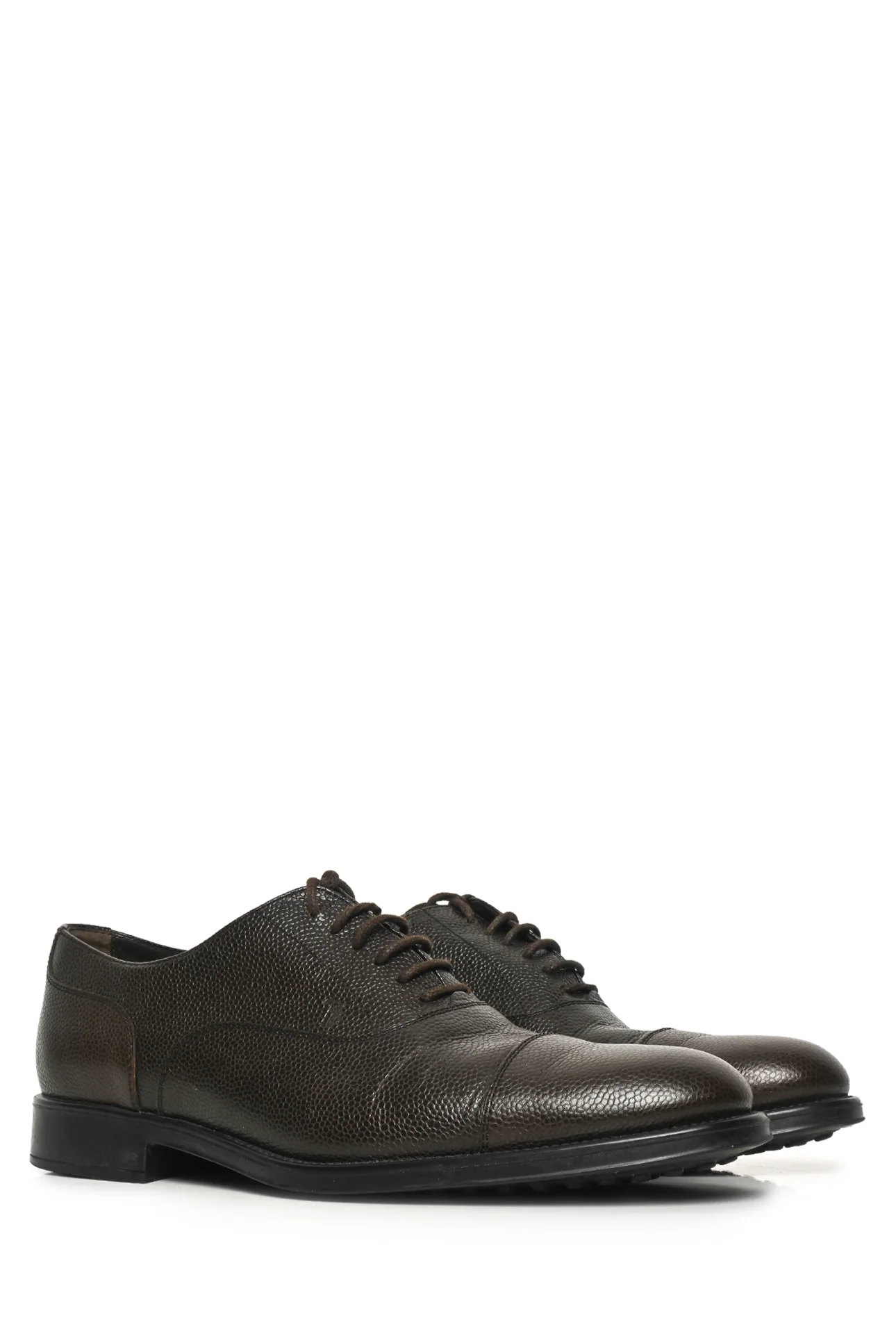 Tod'S Size 7 Men's Grain Leather Oxford Shoes - Image 2
