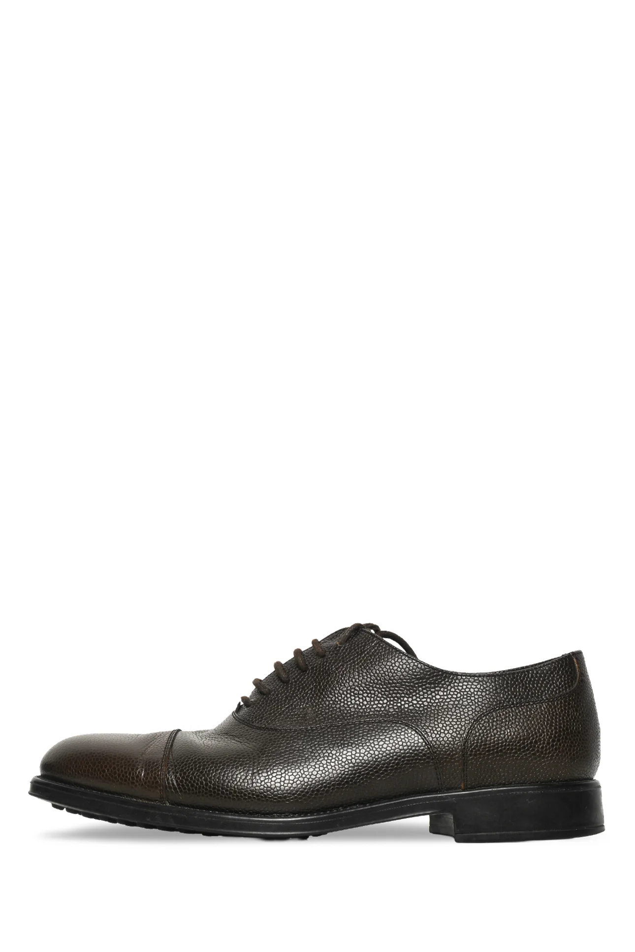 Tod'S Size 7 Men's Grain Leather Oxford Shoes - Image 3